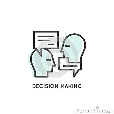 Card Logo Small Talk, Meeting, Decision Making, Conversation Stock Photo