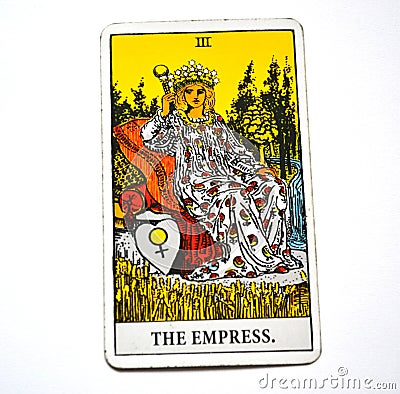 The Empress Tarot Card Mother Mothering Mother Earth Woman Feminine Archetype Stock Photo