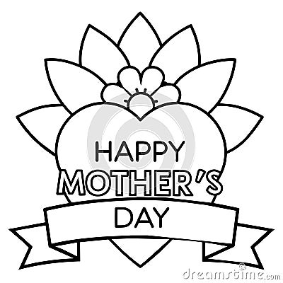 A Card Mothers Day 41 customizable Happy mother's day card template Cartoon Illustration