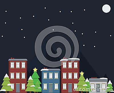 Card for new year Vector Illustration