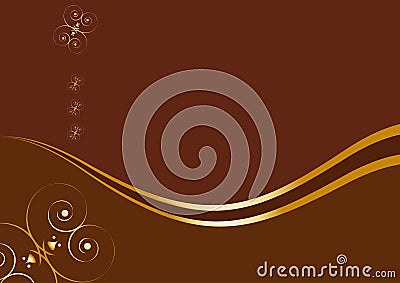 Card with sample text - chocolate concept Vector Illustration