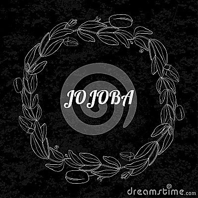 Gogoba monochrom Vector Illustration