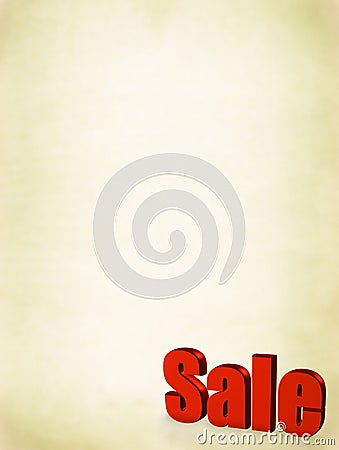 Card with text sale Stock Photo