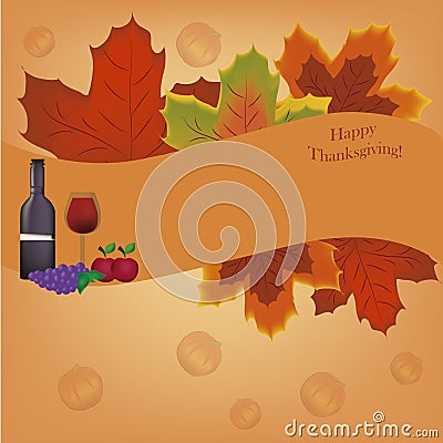 Card for thanksgiving day Stock Photo