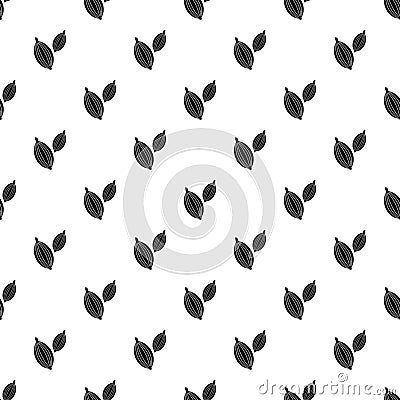 Cardamom pods pattern vector Vector Illustration