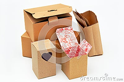 Cardboard box Stock Photo