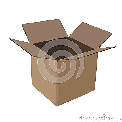Cardboard box Vector Illustration