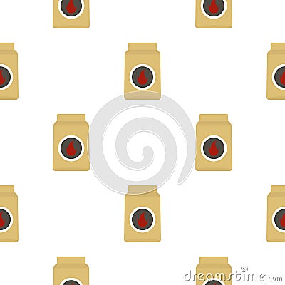 Cardboard box of matches pattern seamless Vector Illustration