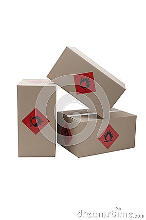 Cardboard box Stock Photo