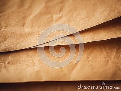 Cardboard, Carton, Ripped Kraft Paper, Wrapping Piece Stock Photo