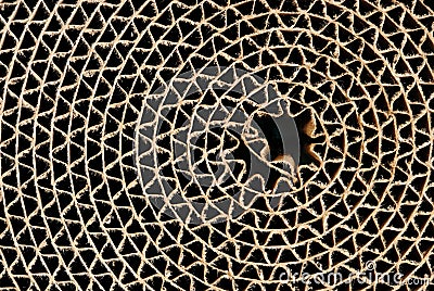 Cardboard circle Stock Photo