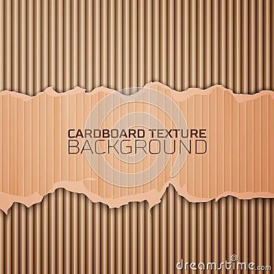 Cardboard texture background Vector Illustration