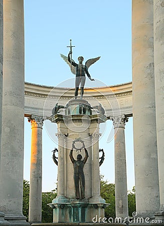 Cardiff war memorial Editorial Stock Photo