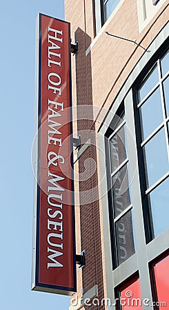 Cardinals Hall of Fame Museum, Downtown St. Louis, Missouri. Editorial Stock Photo