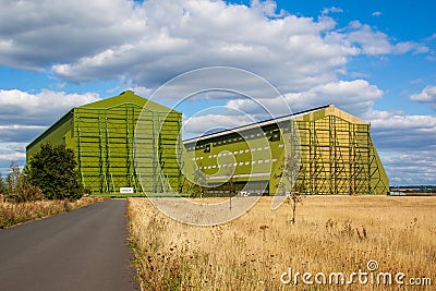 The Large Airship Hangers at Cardington Bedfordshire Editorial Stock Photo