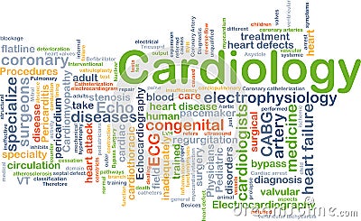 Cardiology background concept Cartoon Illustration