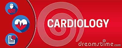 Cardiology Background Illustration Banner Vector Illustration