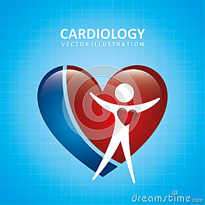 Cardiology design Vector Illustration