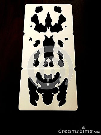 Inkblot images Stock Photo