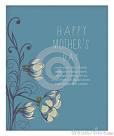 Cards for Mother`s day - Illustration Stock Photo