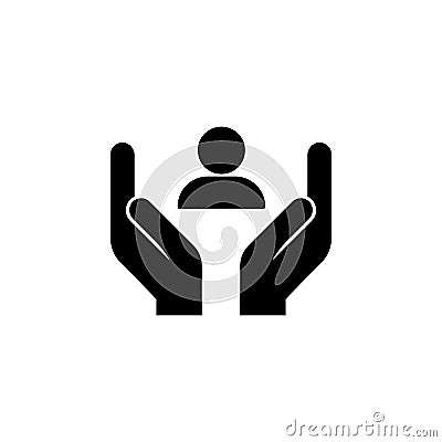 Care, customer icon. Simple glyph vector of business set for UI and UX, website or mobile application Stock Photo