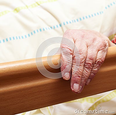 Care-dependent person Stock Photo