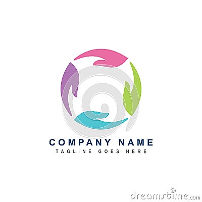 Care logo design inspiration Vector Illustration
