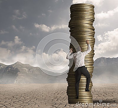 Career and ambition at work Stock Photo