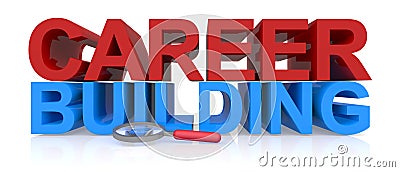 Career building on white Stock Photo