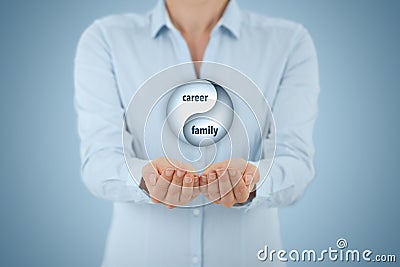 Career and family balance Stock Photo