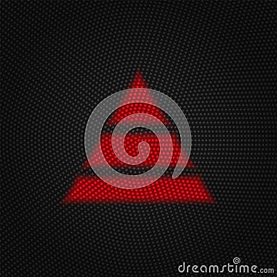 Career, finance, pyramid vector Light red color retro style vector icon Stock Photo