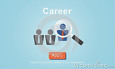 Career Job Profession Apply Hiring Concept Stock Photo