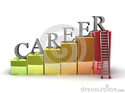 Career Ladder Stock Photo