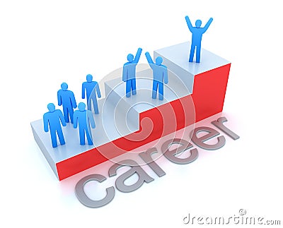 Career ladder concept Stock Photo
