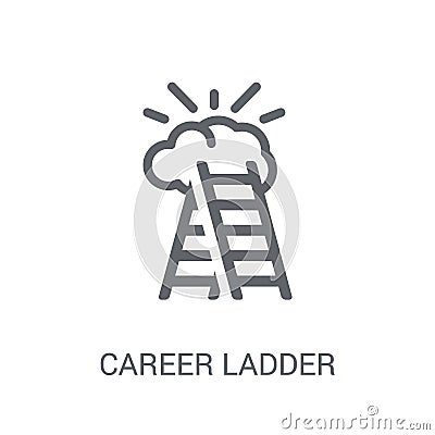 career Ladder icon. Trendy career Ladder logo concept on white b Vector Illustration