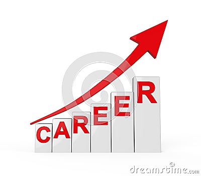 Career Ladder Isolated Stock Photo