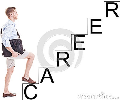 Career ladder Stock Photo