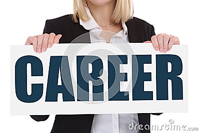 Career opportunities goals success and development business concept Stock Photo