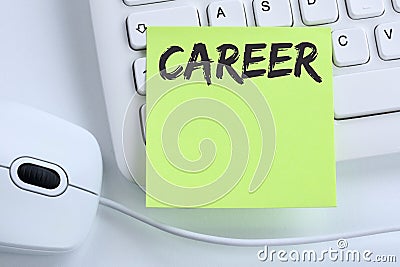 Career opportunities goals success and development business concept mouse Stock Photo