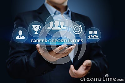 Career Opportunities Motivation Business Success Corporate Concept Stock Photo