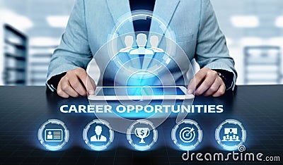 Career Opportunities Motivation Business Success Corporate Concept Stock Photo