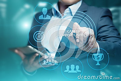 Career Opportunities Motivation Business Success Corporate Concept Stock Photo