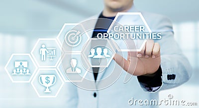 Career Opportunities Motivation Business Success Corporate Concept Stock Photo