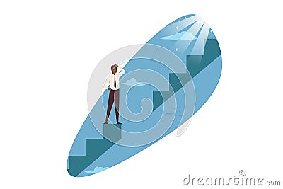 Career problem, business, trouble solution concept Vector Illustration