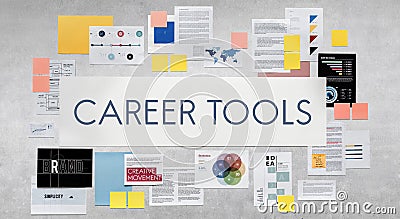 Career Tools Work Employment Human Resources Occupation Concept Stock Photo