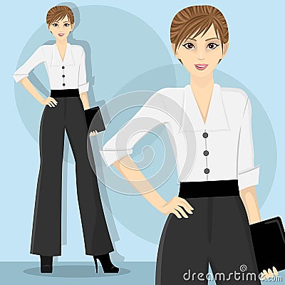 Career Woman Vector Illustration