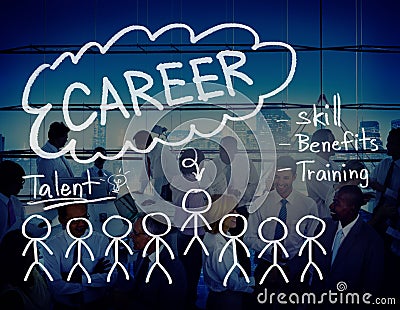 Careers Employment Job Recruitment Occupation Concept Stock Photo