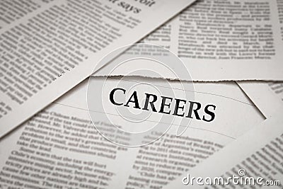 Careers headline Stock Photo