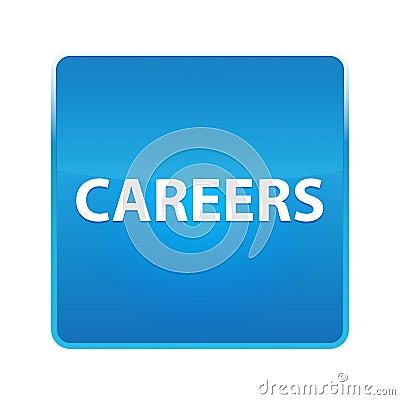 Careers shiny blue square button Stock Photo