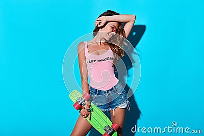 Carefree beauty. Stock Photo